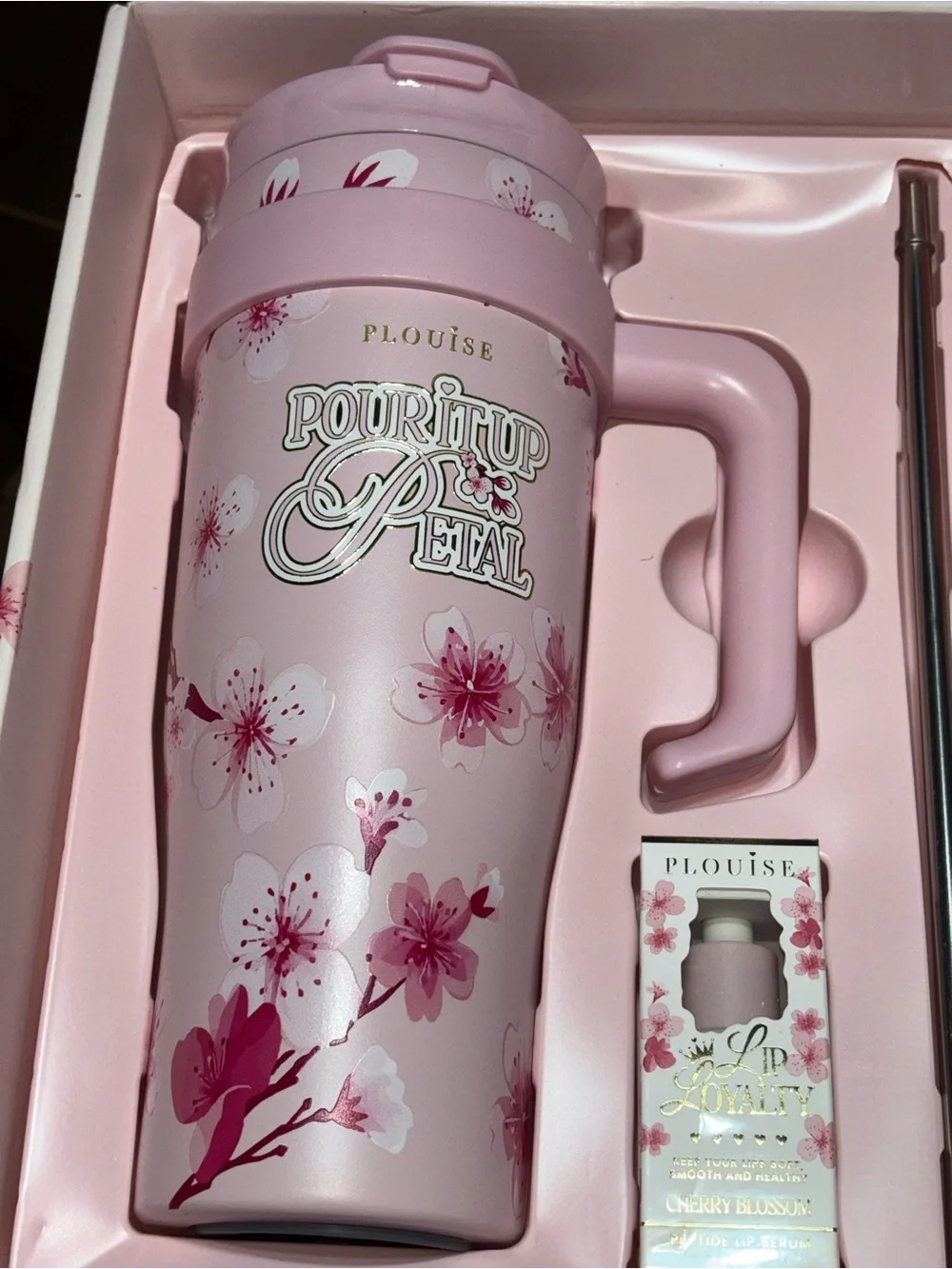 P.Louise Cherry Blossom Skincare & Tumbler Gift Set